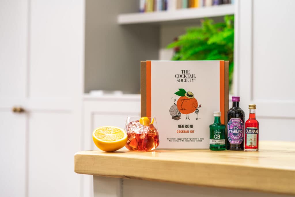 The Negroni Cocktail Kit from The Cocktail Society's Cocktail Gifts range